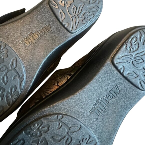 Alegria Women Lauryn Regal Gold Copper Floral Clog Shoes Nursing Size 37 6.5 - Picture 11 of 13